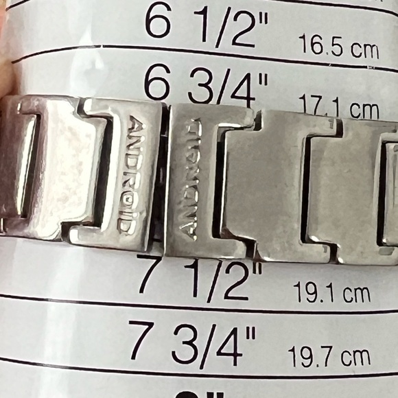 Android U.S.A. Watch RARE Blue Dial Stainless Steel Bracelet, Hands, Case - Picture 13 of 13